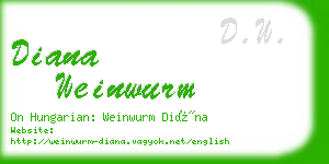 diana weinwurm business card